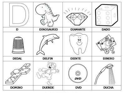Aprender a leer - primeras palabras - D